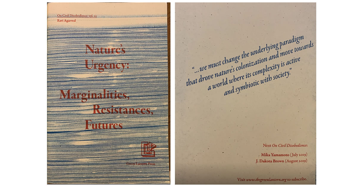 Nature’s Urgency: Marginalisations, Resistances, Futures (Green Lantern Press, Chicago, June 2019)
